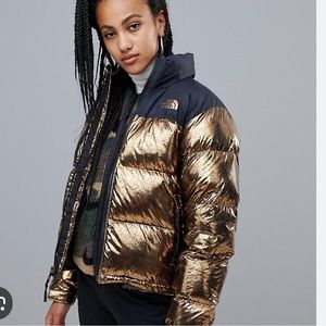 The North Face metallic jacket beautiful